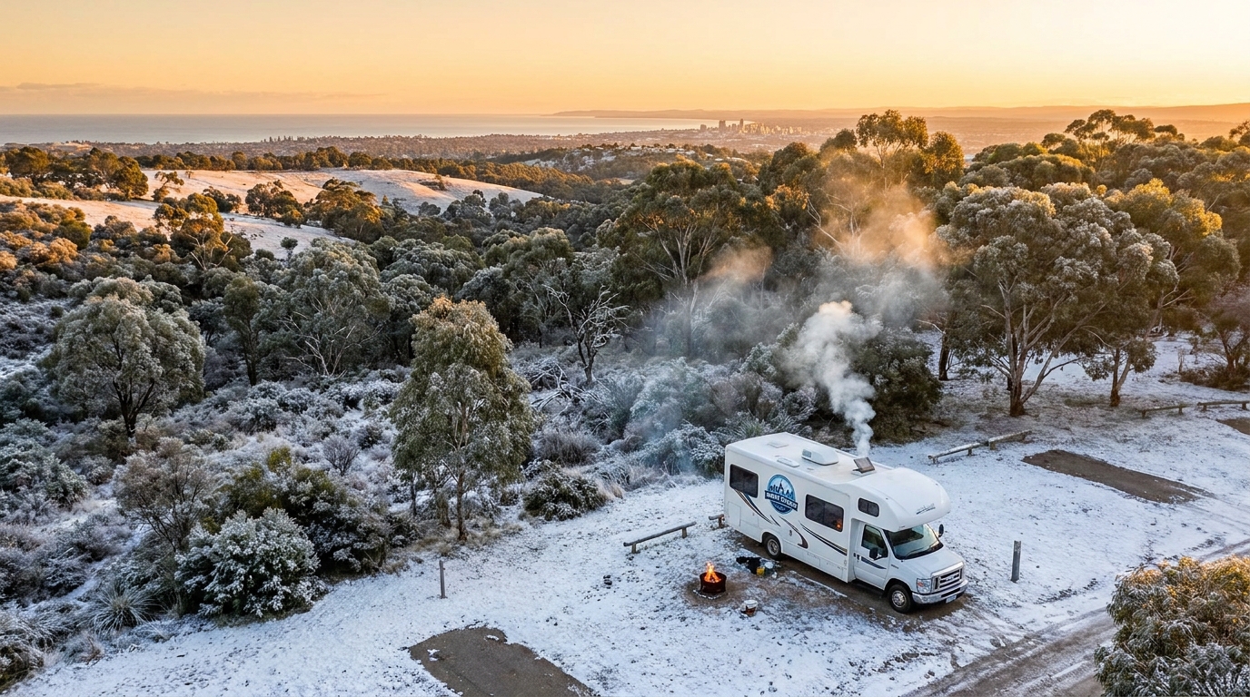 Winter RV Camping in Adelaide - Heated Sites 2026